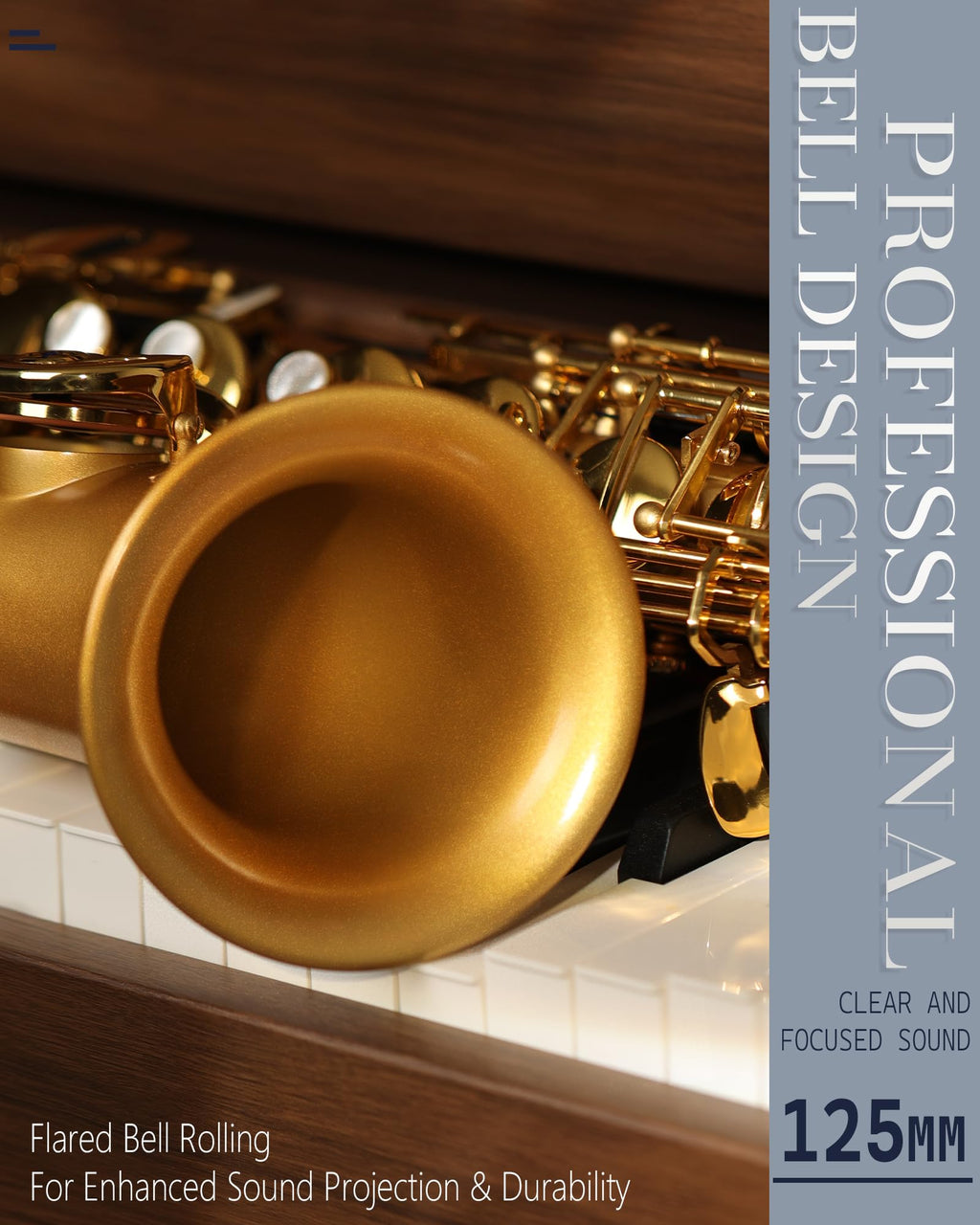 AKLOT Handcrafted E-Flat Alto Saxophone: Matte Silver Brass Body with Warm, Rich Tone, Secure Air Seal, Smooth 23-Key System, Includes Reeds, Premium Leather Case and Saxophone Cleaning Kit (CH-FM)