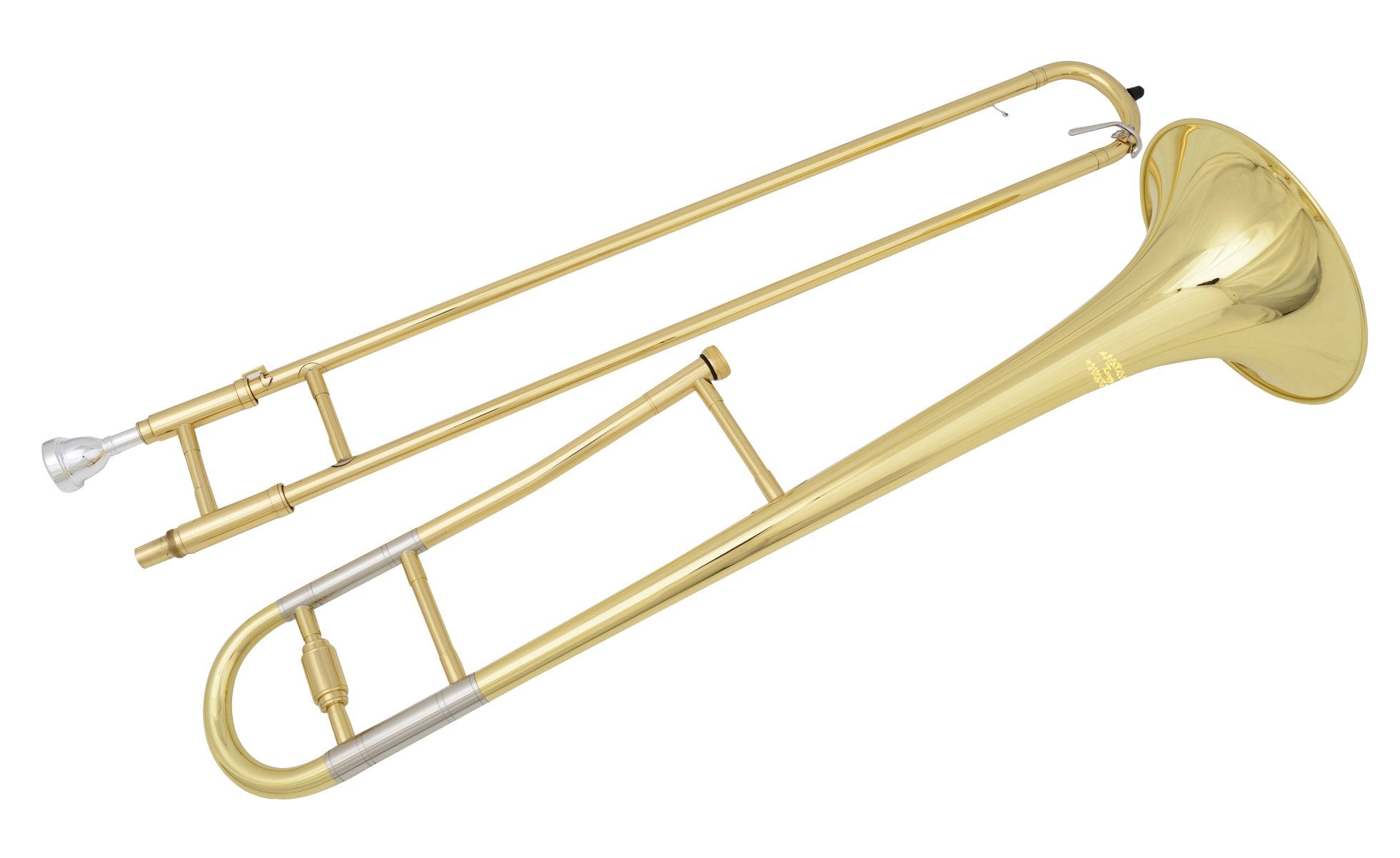 Glory GTD-2 B Flat Brass Trombone with Case & 12C Mouthpiece,Gold Finished,Tenor Trombone