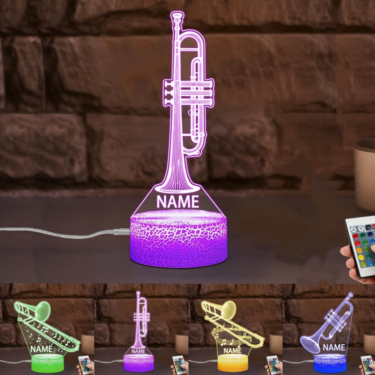 Personalized Name Violin Crystal Desktop Ornaments for Club Bedroom Office Custom Music Theme Stained Glass Acrylic Tabletop Plaque 2D Flat Electric Cello Figurine Sculpture for Violinist Cellist