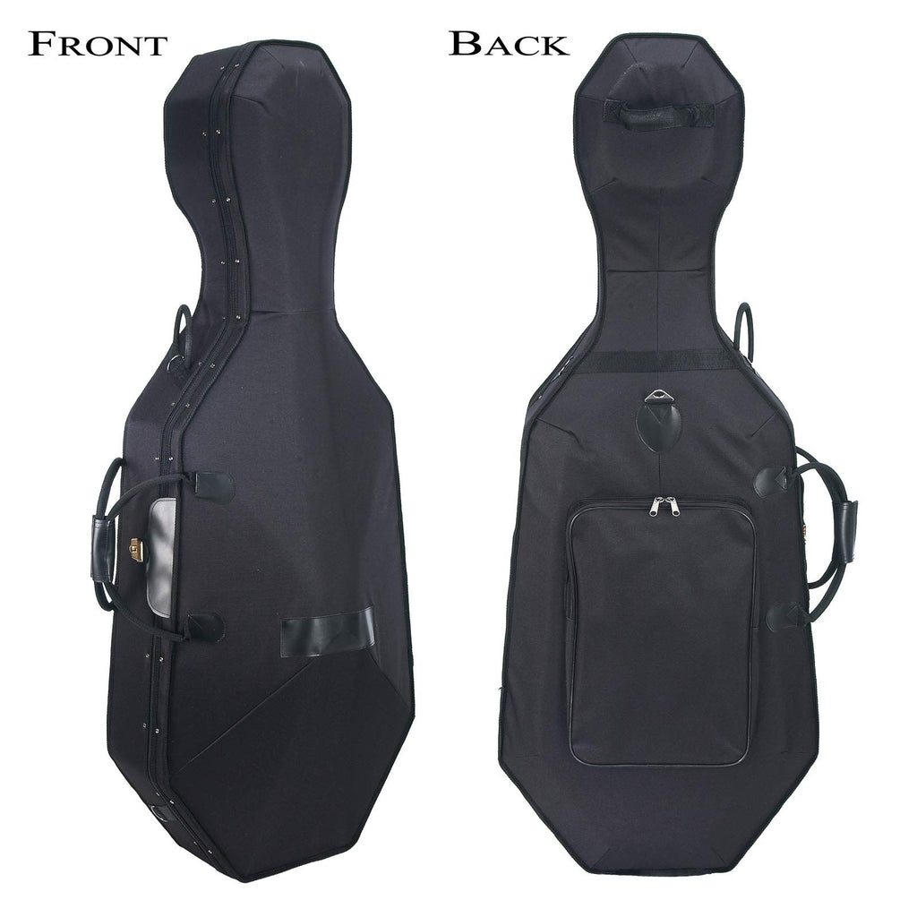 Cecilio 4/4 Full Size Cello with Hard & Soft Case, Stand, Bow, Rosin, Bridge and Extra Set of Strings, CCO-100