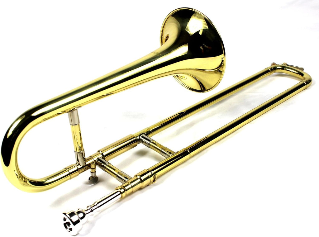 Diginex Gold Lacquer Finish Bb Mini Trombone with Case and Mouthpiece