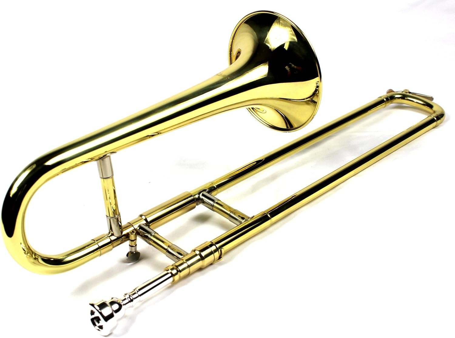 Diginex Gold Lacquer Finish Bb Mini Trombone with Case and Mouthpiece