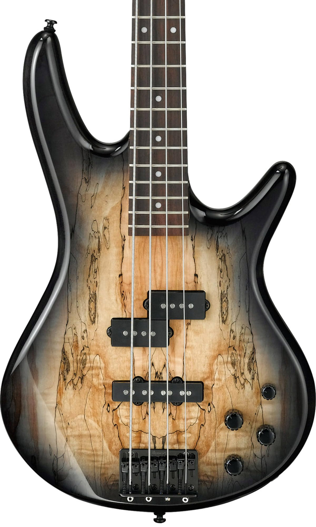 Ibanez GSR205B SR Gio 5-String Bass Guitar - Walnut Flat Bundle with Gig Bag, Tuner, Strap, Cable, Austin Bazaar Instructional DVD, and Polishing Cloth