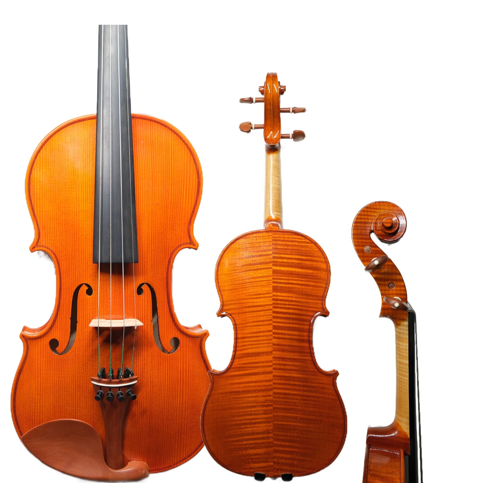 Master 4/4 Full-Size Violin | Hand-Varnished with 20+ Year Aged Italian Spruce & Bosnian Maple | Professional Orchestra Instrument for Professional soloists and session players (VIO1328)