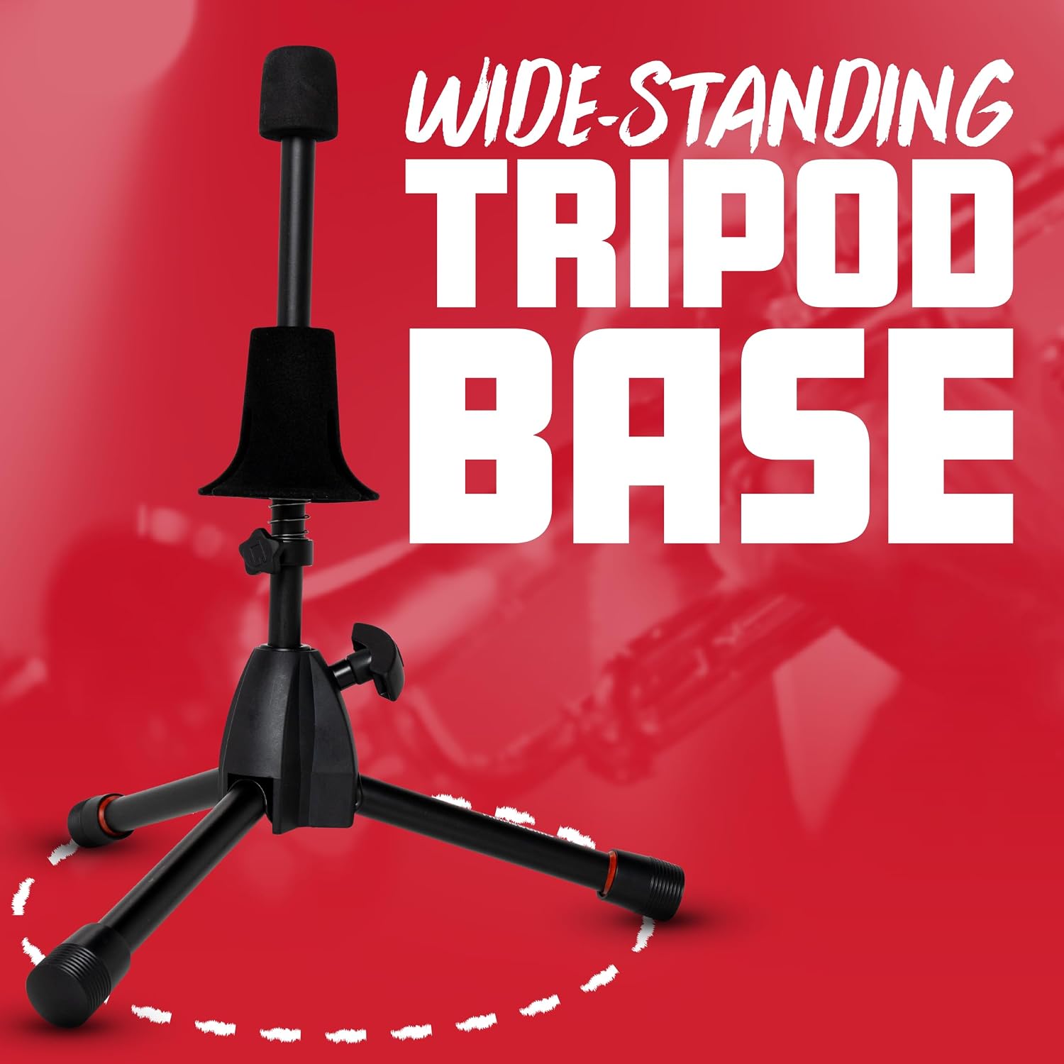 Gator Frameworks Tripod Style Stand for Standard-Sized Trumpets; (GFW-BNO-TRUMPET)
