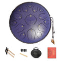 Handpan Drum 22 Inches D Minor Kurd, 432Hz 10 Notes Hand Drum Instrument, Premium Steel Drum, Handpan Instrument for Adults (Gold)