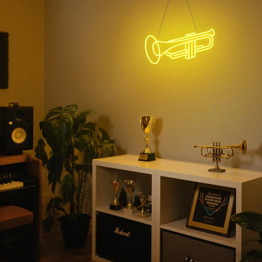 CoolGift Mart Acoustic Guitar Neon Light, Dimmable LED Guitar Neon Wall Sign USB Powered, Decorations for Bedroom Living Room Man Cave Music Studio, Gift for Guitar Players Guitarists Music Lovers