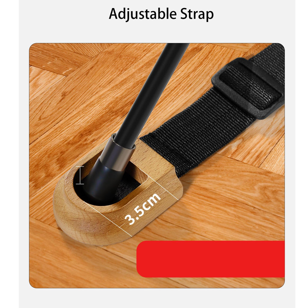Adjustable Cello Endpin Anchor Non-slip with O-ring Stopper Stand Thick Pad Antiskid Sponge for Cellist Practice Performanc, Stopper Rest Holder Stand Antiskid Device Adjustable Strap (Wooden)