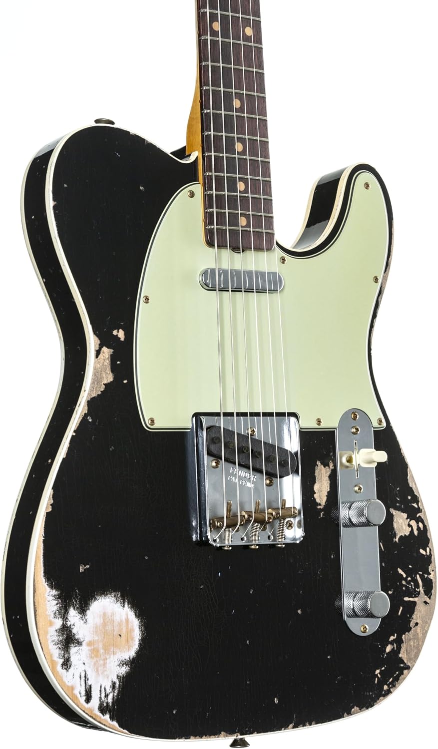 Custom Shop 1960 Telecaster Custom - Heavy Relic, Aged Black by FENDER