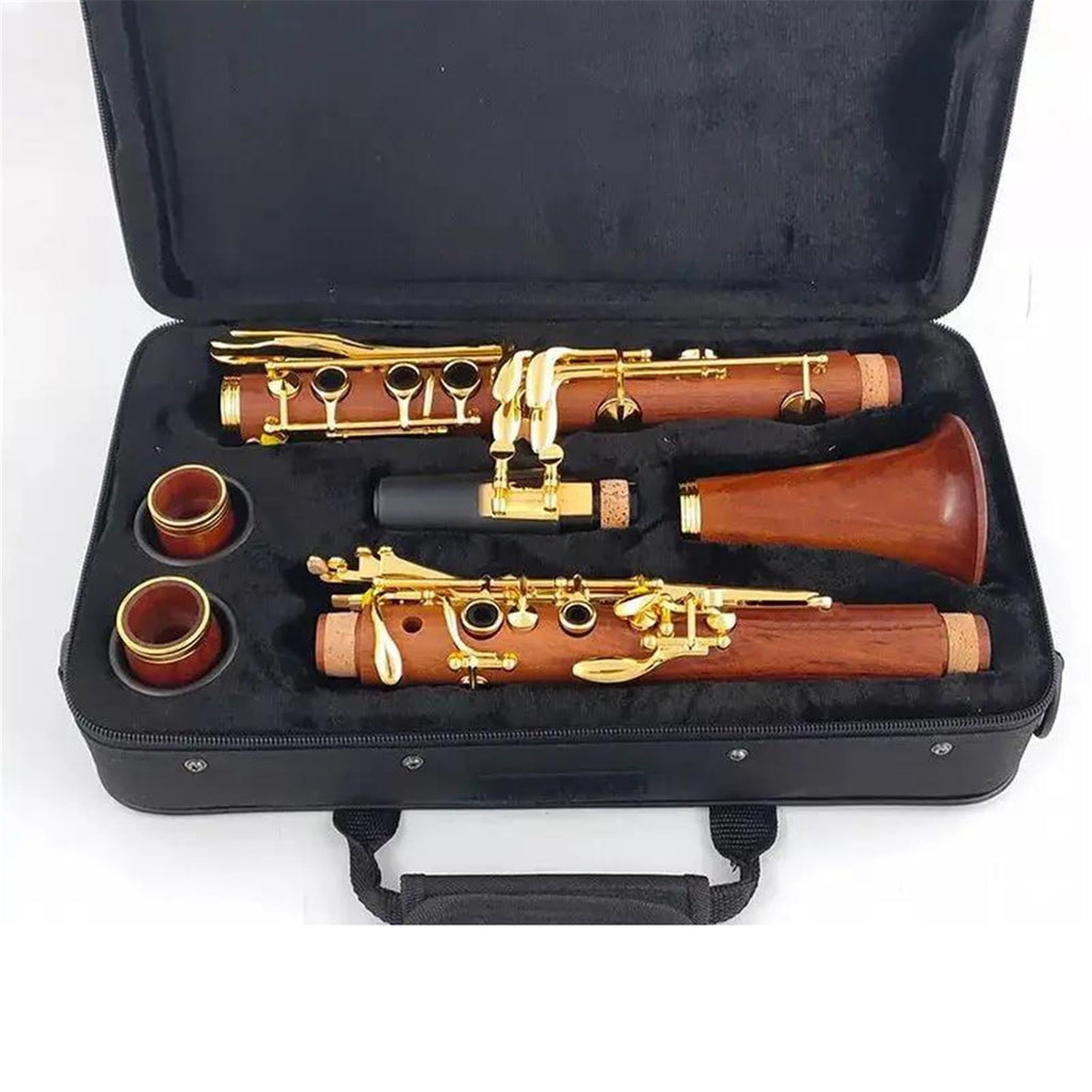 Clarinet Musical Instruments Ebony Clarinet A 17 Key Silver Plated Copper Clarinet(A)