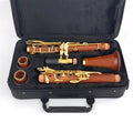 Clarinet Musical Instruments Ebony Clarinet A 17 Key Silver Plated Copper Clarinet(A)