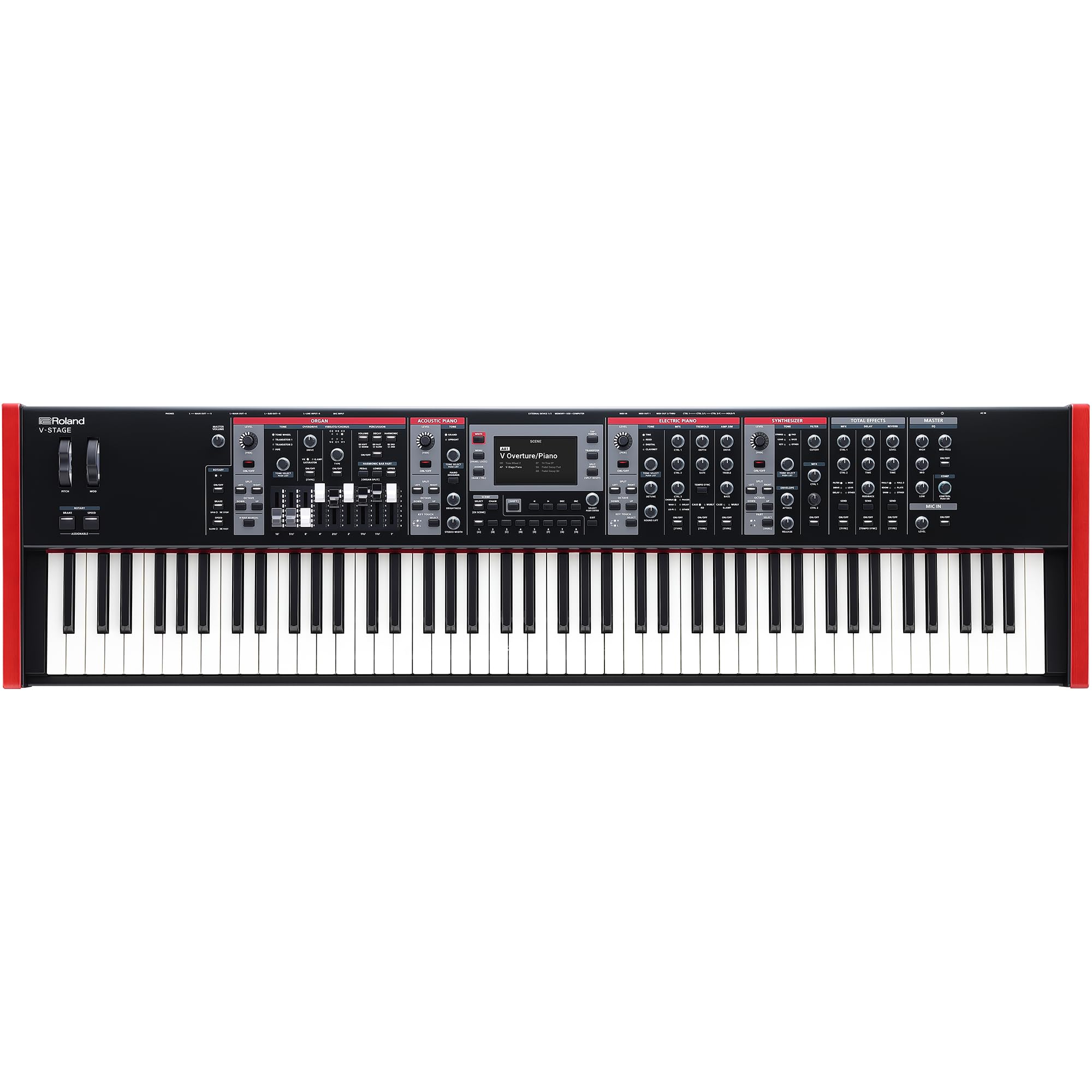 Roland V-STAGE 88 | Premium 88-Key Weighted Digital Keyboard | Ideal for Piano-Focused Players | Four Independent Sound Engines | Advanced Modeling Technology & Sound Customization