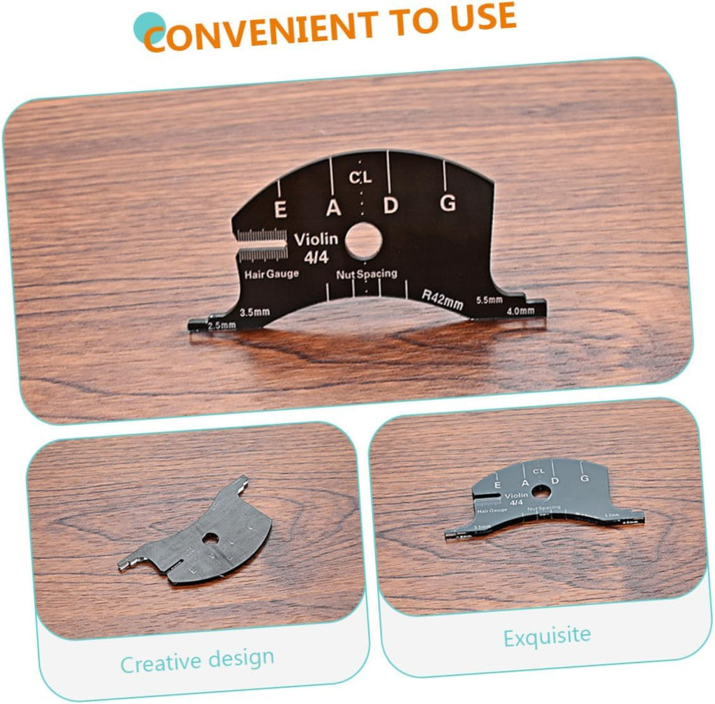 Practical Violin Bridge Measuring Tool Durable Violin Fingerboard Template for Accurate String Spacing and Positioning Essential Accessory