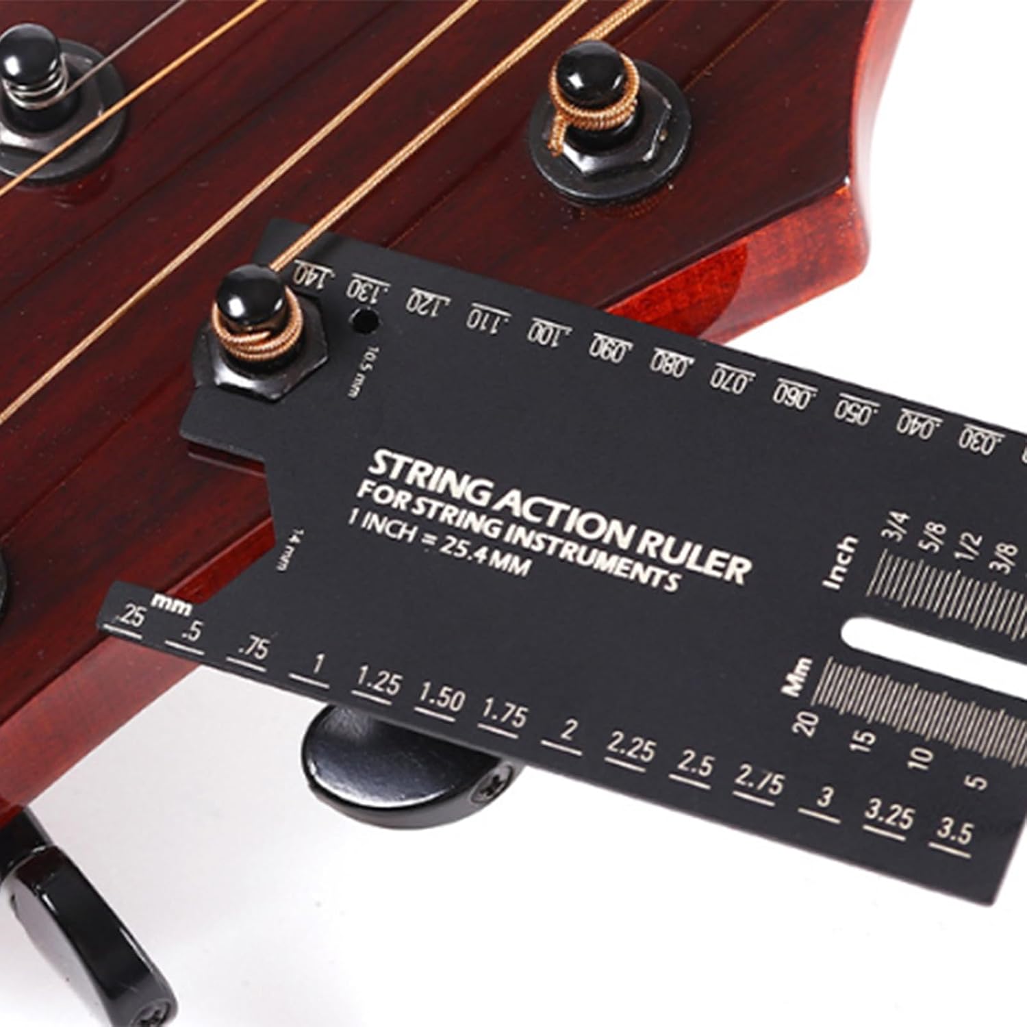 Guitar String Height Ruler String Action Gauge Ruler Set Up Repairing Luthier Tool for and Bass Setup Measuring Tool
