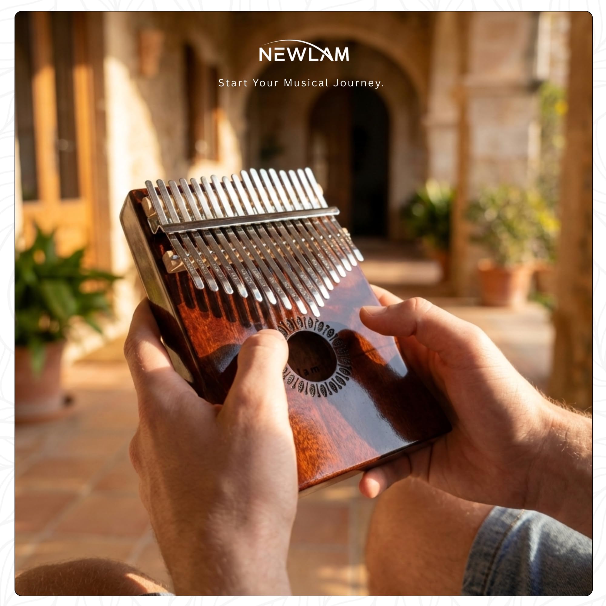 Newlam Kalimba Thumb Piano 17 Keys, Musical Gift for Kids and Adults