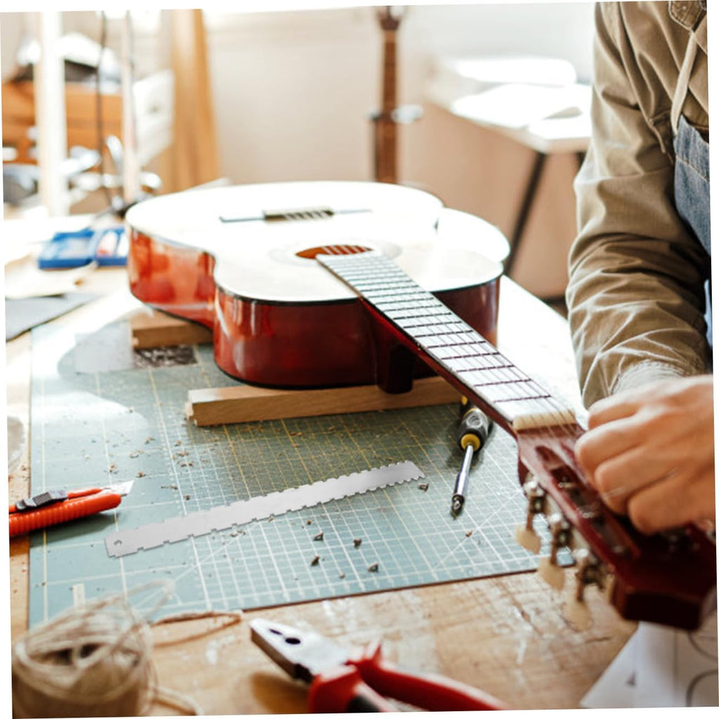 Guitar String Height Ruler and Radius Gauge Multifunctional Measuring Tool for Electric Guitar Action Setup and Repair