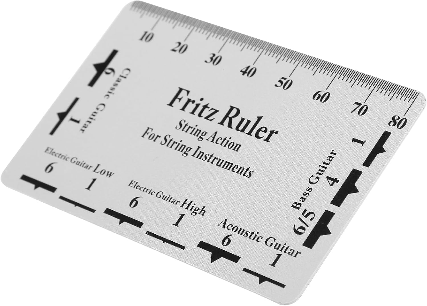 String Action Gauge Ruler Repair Set Up Tool Kit for Electric Bass Acoustic Guitar - Compact and Useful