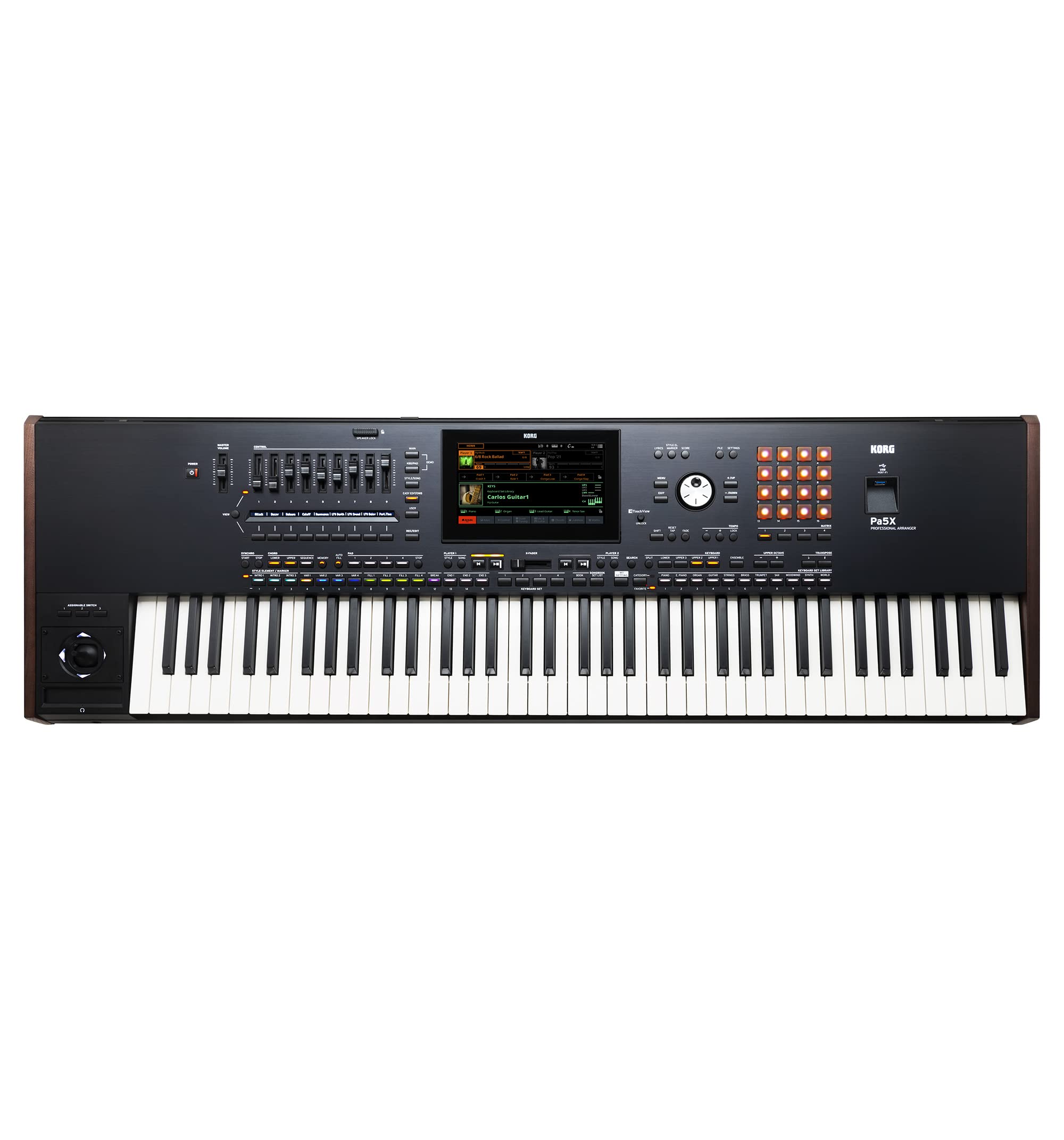 Korg 88-Key Pa5X Professional Arranger with Color Touch Screen