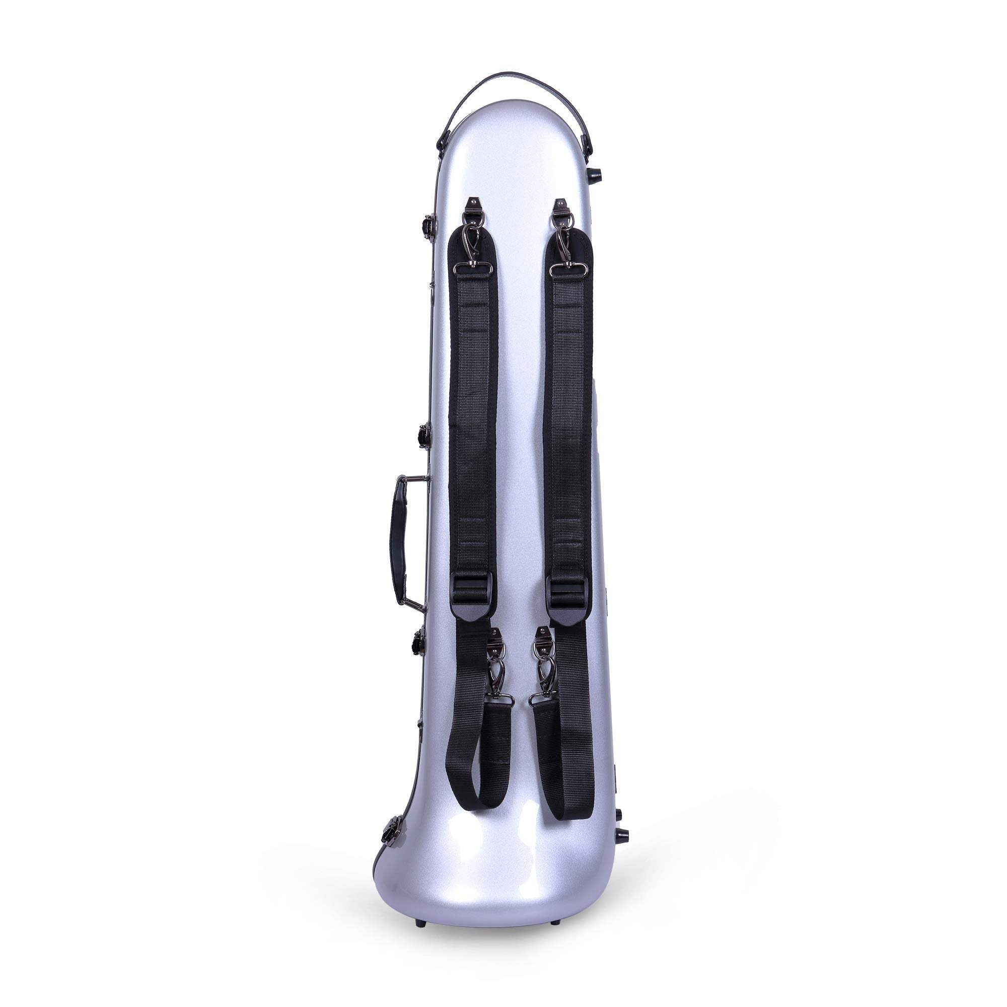 Crossrock CRF1000TBBK F-Trigger or Straight Trombone Case- Fiberglass- Backpackable-Black