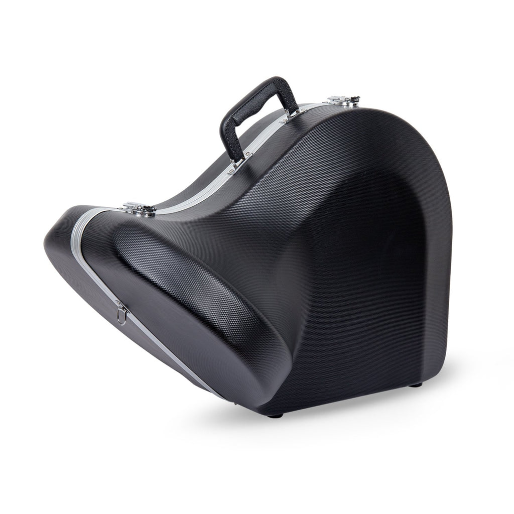 Crossrock ABS Trumpet Case for Bb Horn | Textured Blue Finish with Velvet Interior, Security Lock, Metal Feet & Detachable Strap (CRA862TRBL)