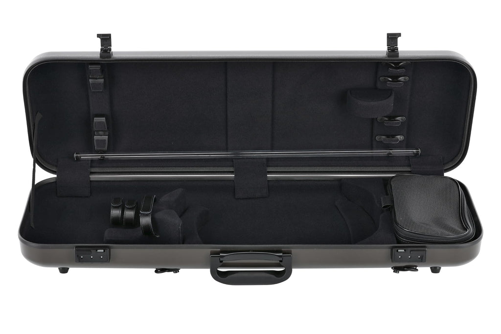 GEWA AIR 2.1 Violin Case Black High Gloss with Additional Side Handle Made in Germany