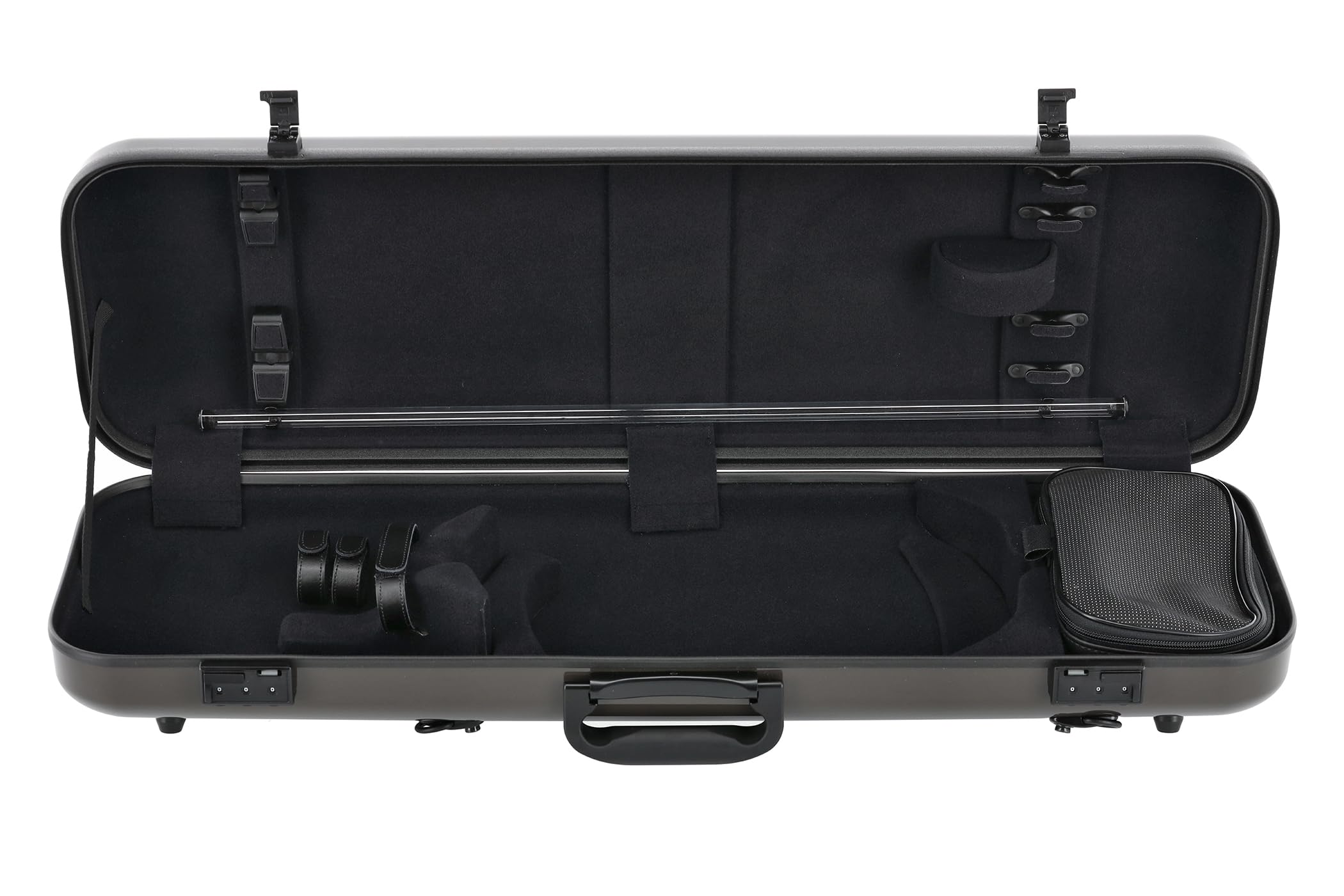GEWA AIR 2.1 Violin Case Black High Gloss with Additional Side Handle Made in Germany