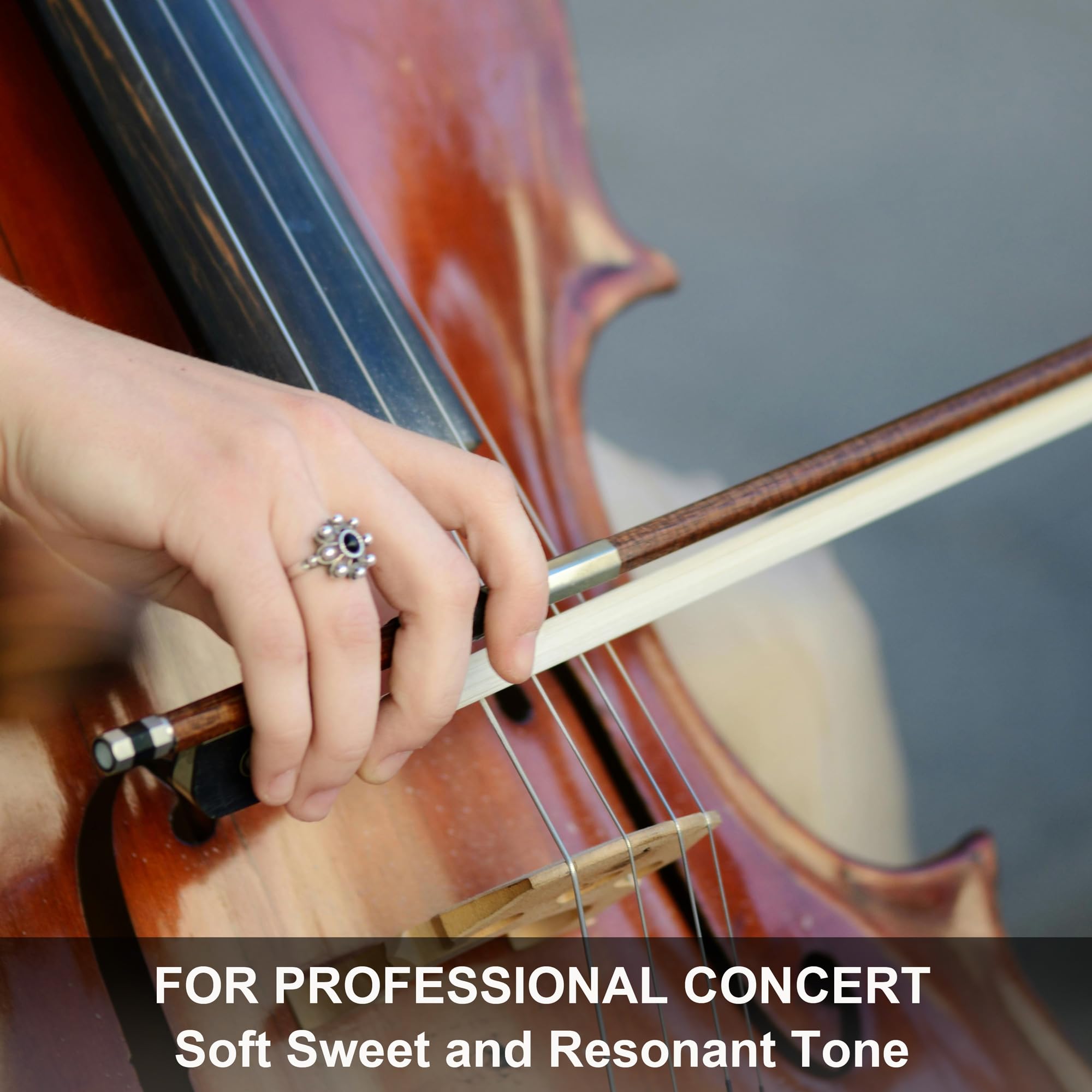 Alice Cello Strings 4/4 Full Set - Well Balanced & Deep-forceful Timbre, Steel Core with Alloy Winding, Cello Strings for 4/4 & 3/4 Size Cello (FullSet A D G and C)
