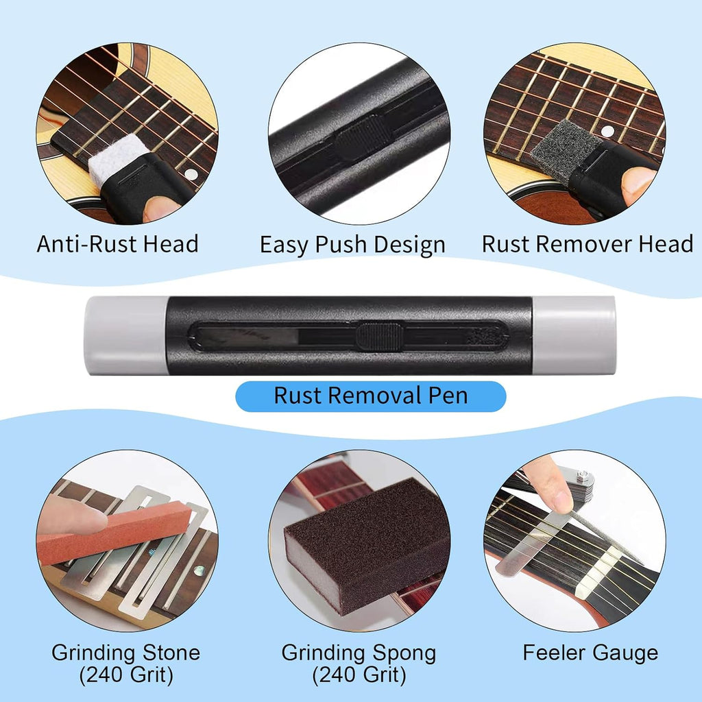 72 PCS Guitar Tools for Set Up, Intonation Adjustment and Repair, Guitar Gift