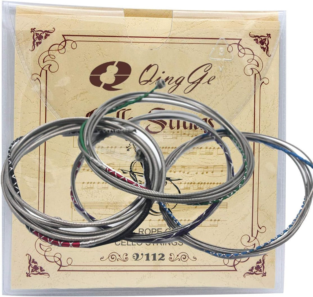 Cello Strings Full Set (A-D-G-C) Steel rope core cello a strings for 4/4 & 3/4