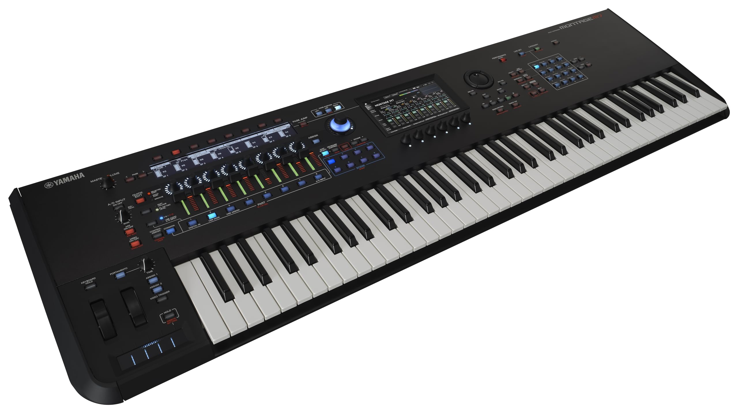 Yamaha Montage M8X 88-Key Flagship Music Synthesizer with GEX action featuring Polyphonic Aftertouch for New Sound Exploration and Expressive Control