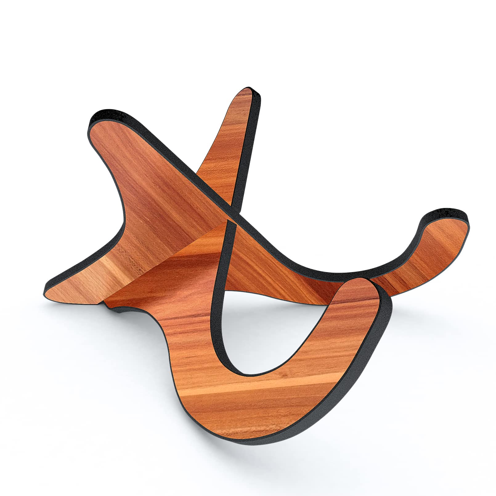 6Pair Wooden Ukulele Stand Violin Mandolin Folding Portable Stand Sapele