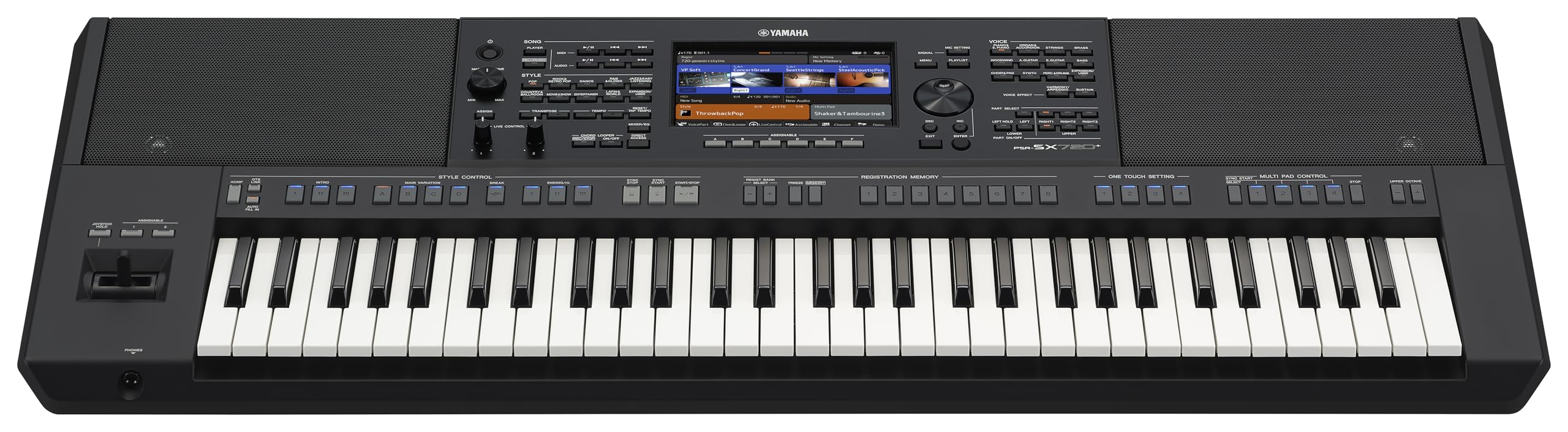 Yamaha 61-Key Arranger Keyboard with Premium Sound, Live Control Knobs and Included Content PSRSX920