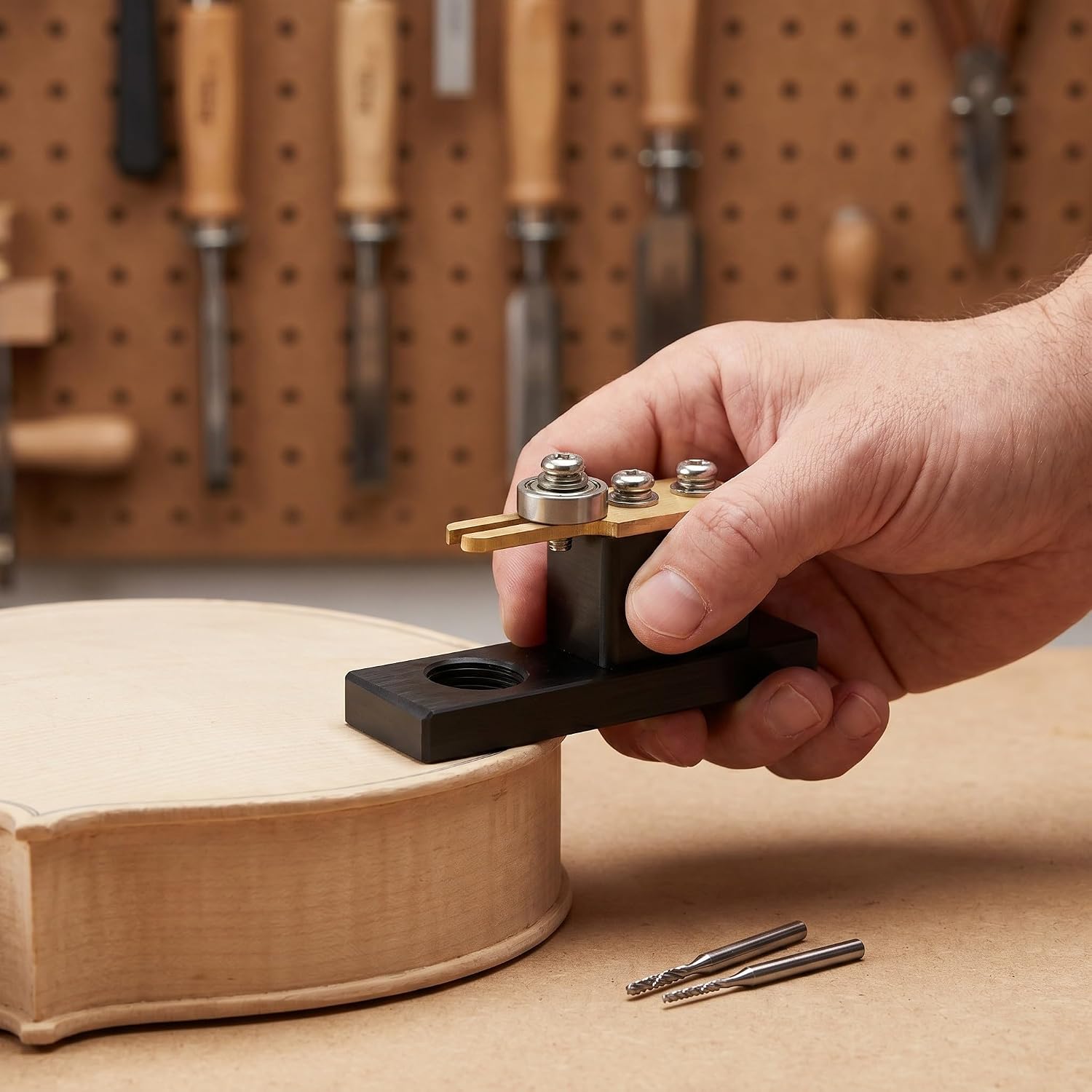 YARNOW Violin Luthier Tools, Electric Purfling Cutter Stand for Violins, Violas, and Cellos Making, Precise Groove Cutting Tool for Inlay Work