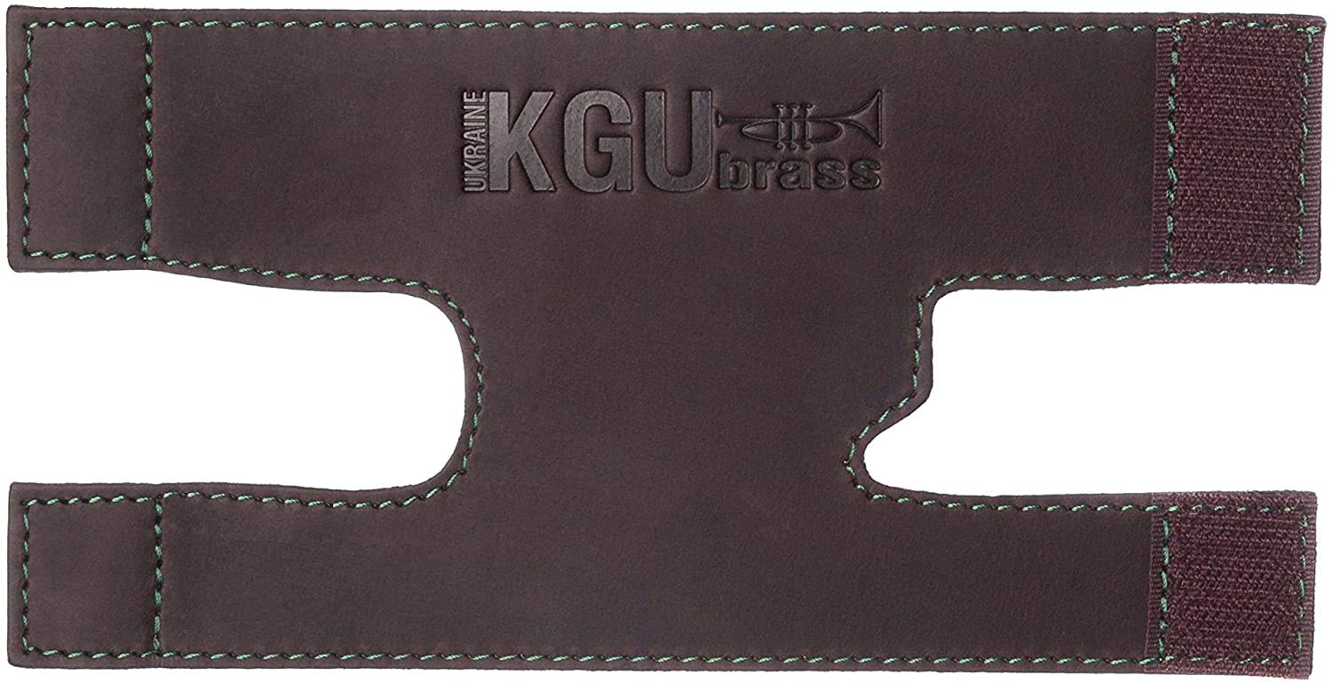 Trumpet valve guard by KGUBrass is the leather trumpet valve protector made of luxurious mild and thick material; use as protection from corrosion, scratches and stains (Marsala)