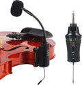 VT-5 Violin Microphone Wireless UHF Gooseneck Pick Up Instrument Clip-on Mic Receiver and Transmitter System for Violin
