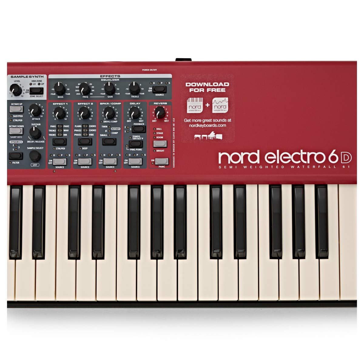 Nord Electro 6D 73 Stage Piano, 73-Note Semi-Weighted Waterfall Keybed