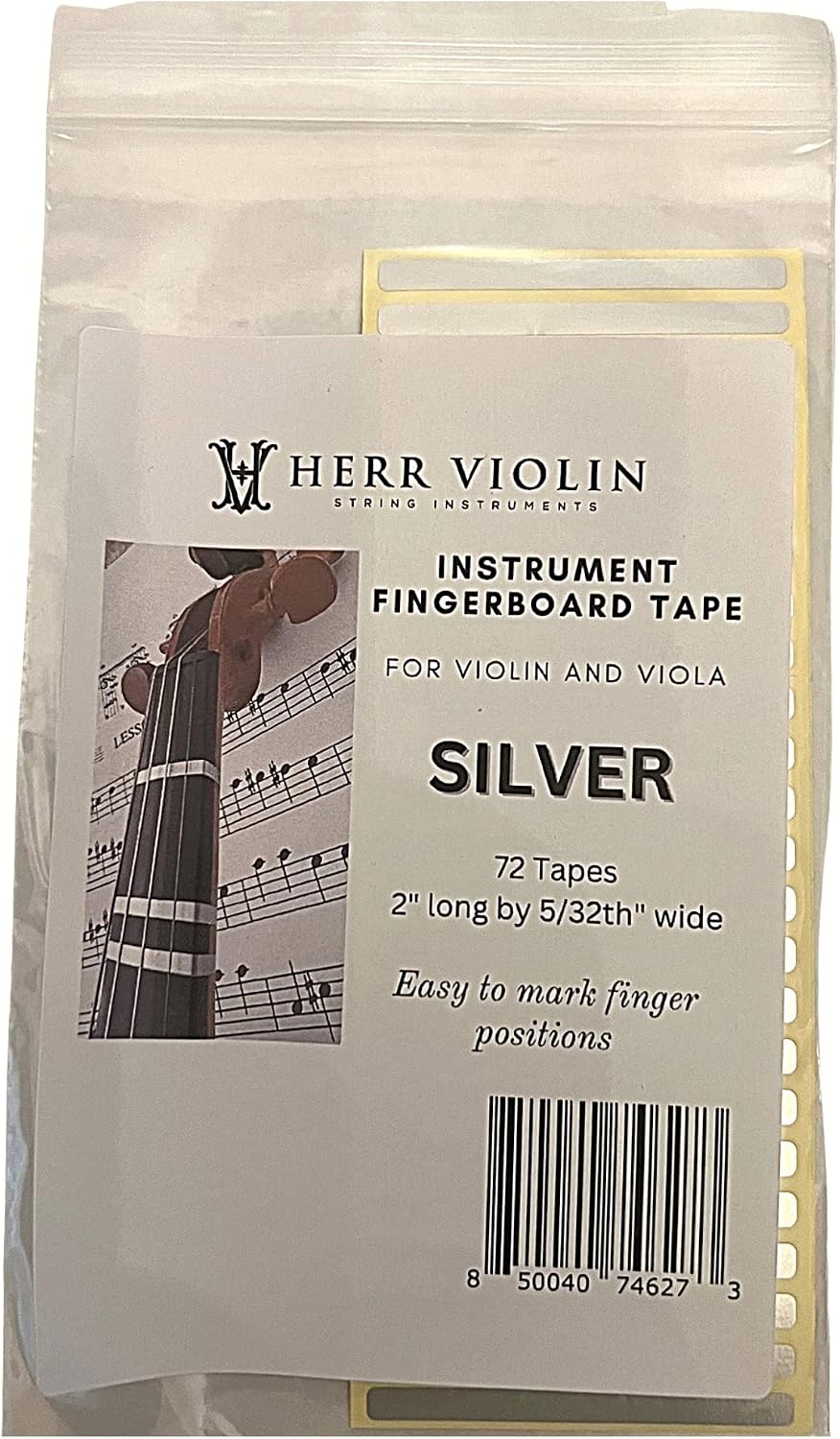 Instrument Fingerboard Tape for Violin and Viola, String Instrument fingerboard Tapes, Note Positioning tape, Sliver