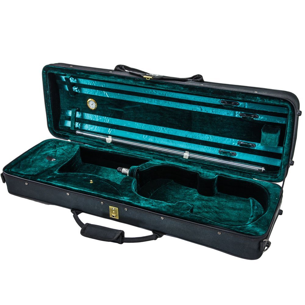 SKY Violin Triangle Case Lightweight 3/4 Size Black Color