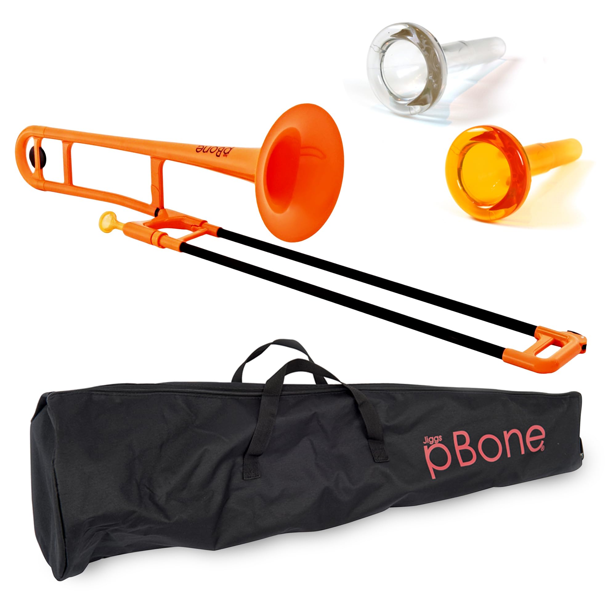 pBone Bb Plastic Trombone - Lightweight pInstruments Design with Ergonomic Grip - Includes Mouthpieces & Carrying Bag - Authentic Bb Sound for Students & Beginners - Durable ABS - Purple