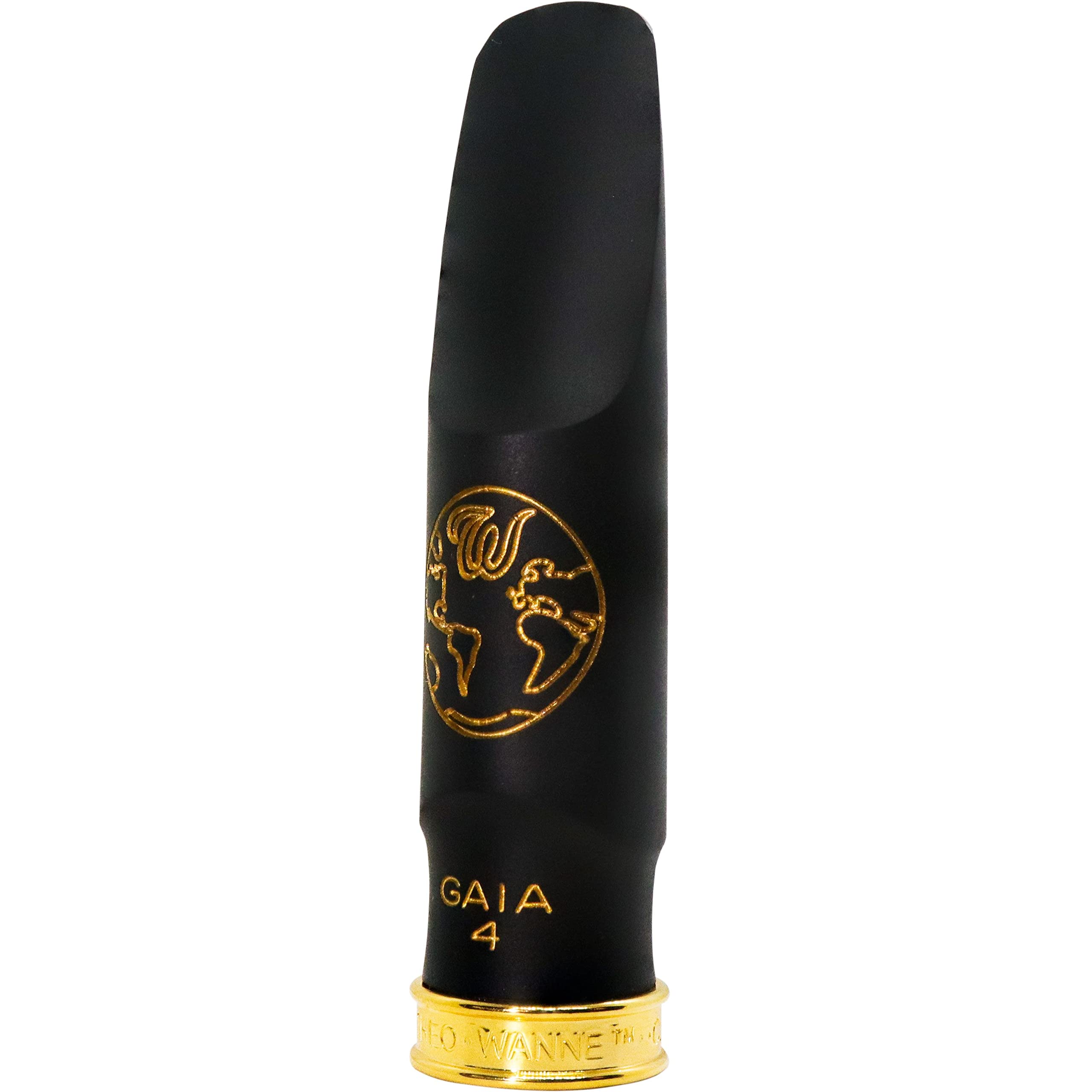Theo Wanne Vintage Gaia 4 Tenor Saxophone Mouthpiece - Roll-Over Shark Gill Baffle - Huge, Warm and Free Sound – Large Stadium Chamber - Includes Reed Replacer Cap