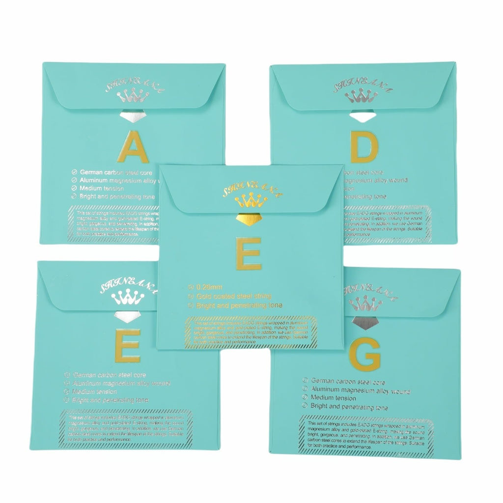 Violin Strings 4/4 Full Set, 4/4 Violin Strings Replacement,Long-Lasting Durability & Rich Tone - Handcrafted with Premium Materials- For All Levels (3/4 Scale)