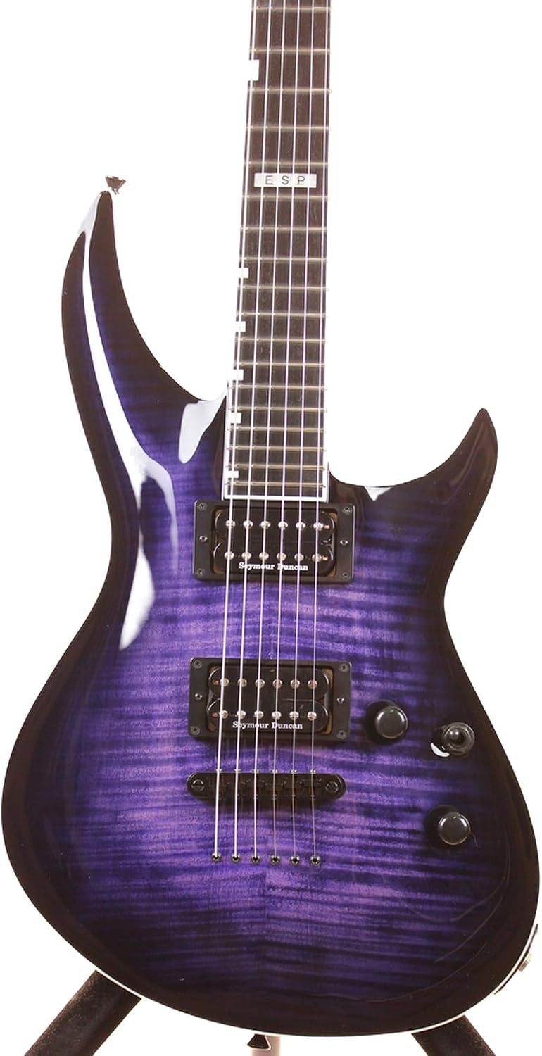 ESP E-II Horizon-III Electric Guitar with Case, Reindeer Blue