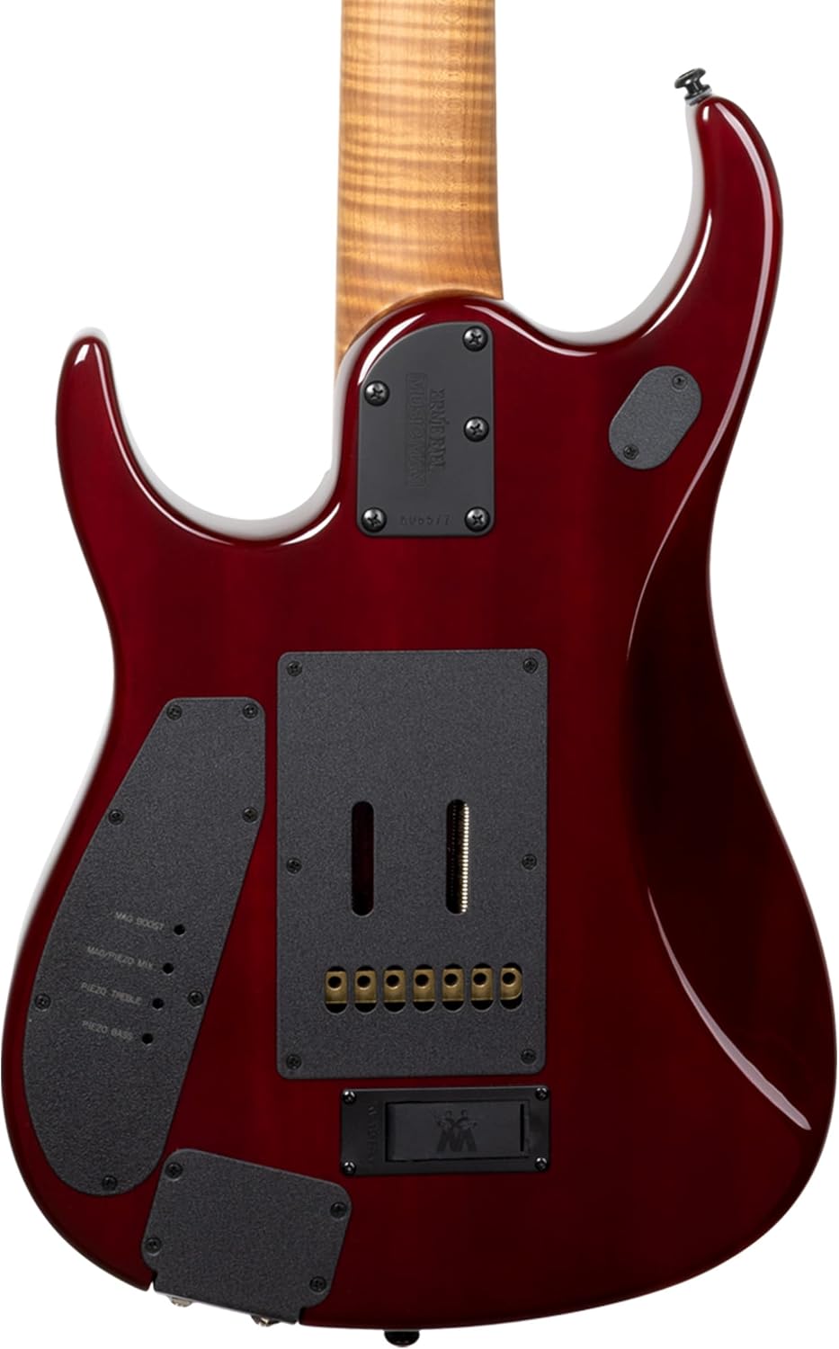 Ernie Ball Music Man JP15 7 John Petrucci Signature 7-string Electric Guitar - Red Tide