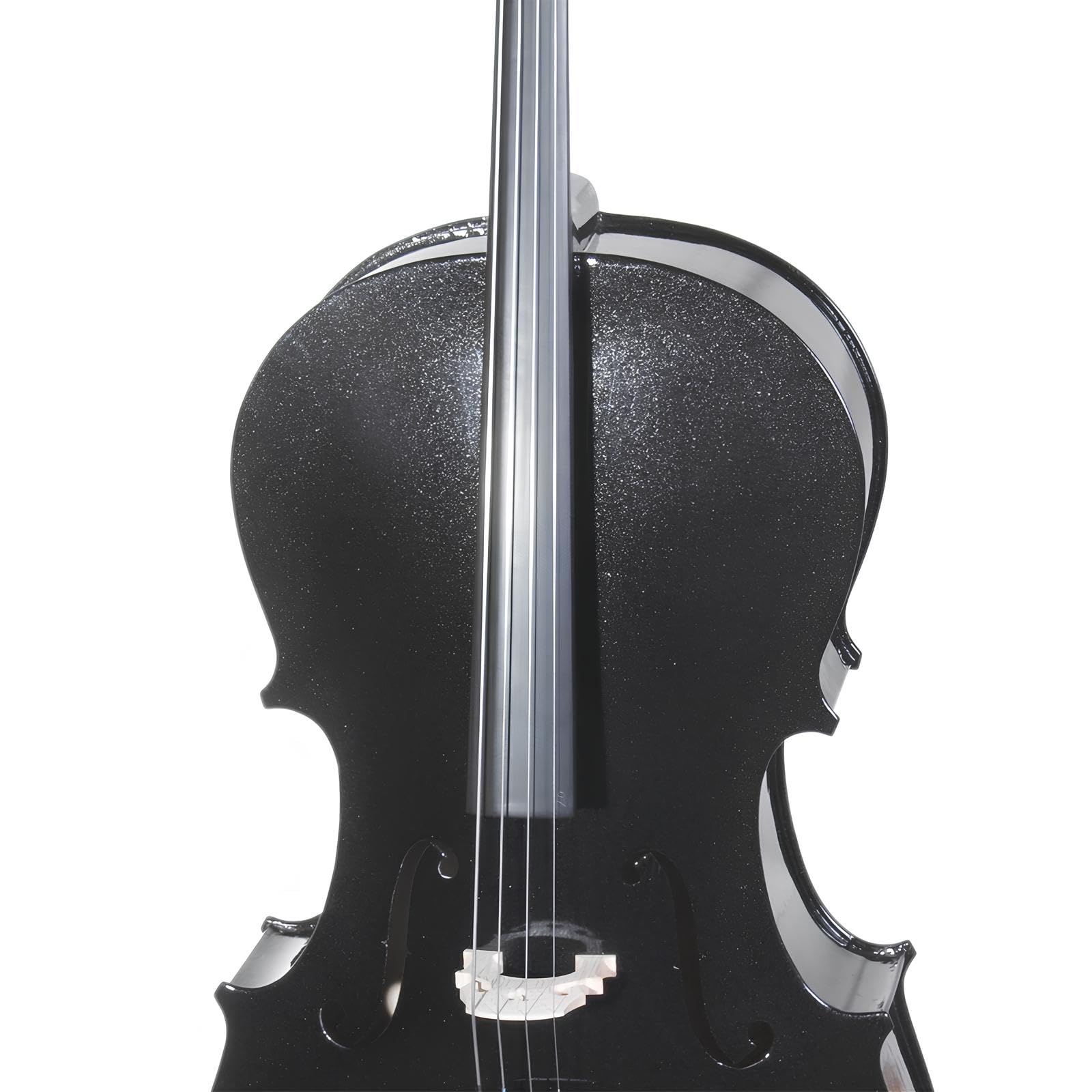 Cecilio 4/4 Full Size Cello, Beginner Cello 4/4, Acoustic Cello Set with Portable Bag, Bow, Rosin, Stand, String Musical Instruments for School Orchestras, Performances