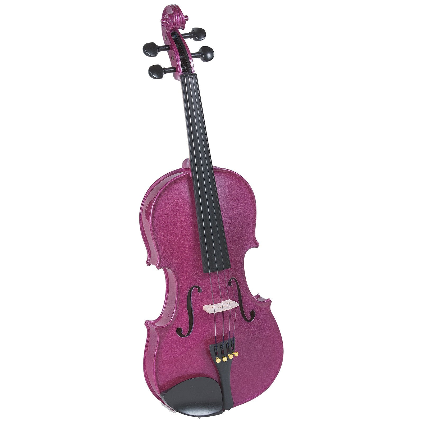 Cremona SV-75 Premier Novice Violin Outfit – 1/8 Size – Hand-Carved Spruce & Maple, Prelude Strings, Fine Tuners, Kaufman-Style Chinrest, Right-Handed