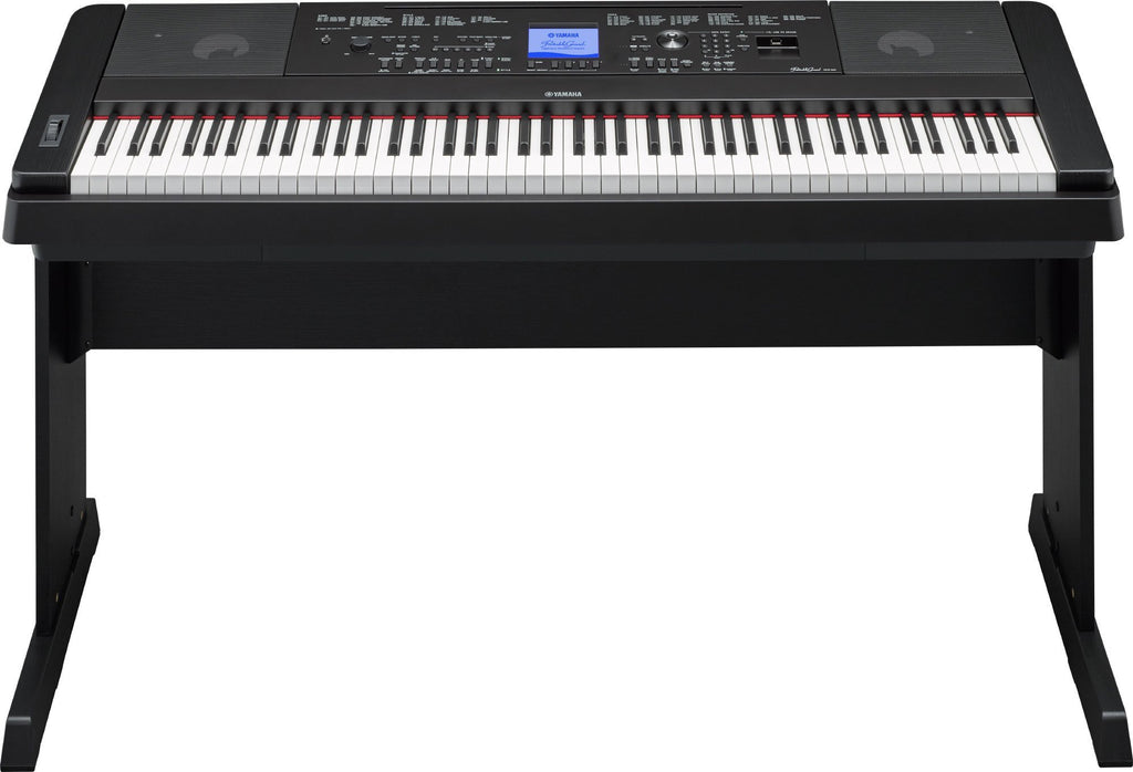Yamaha DGX660WH 88-Key Weighted Digital Piano with Furniture Stand, White