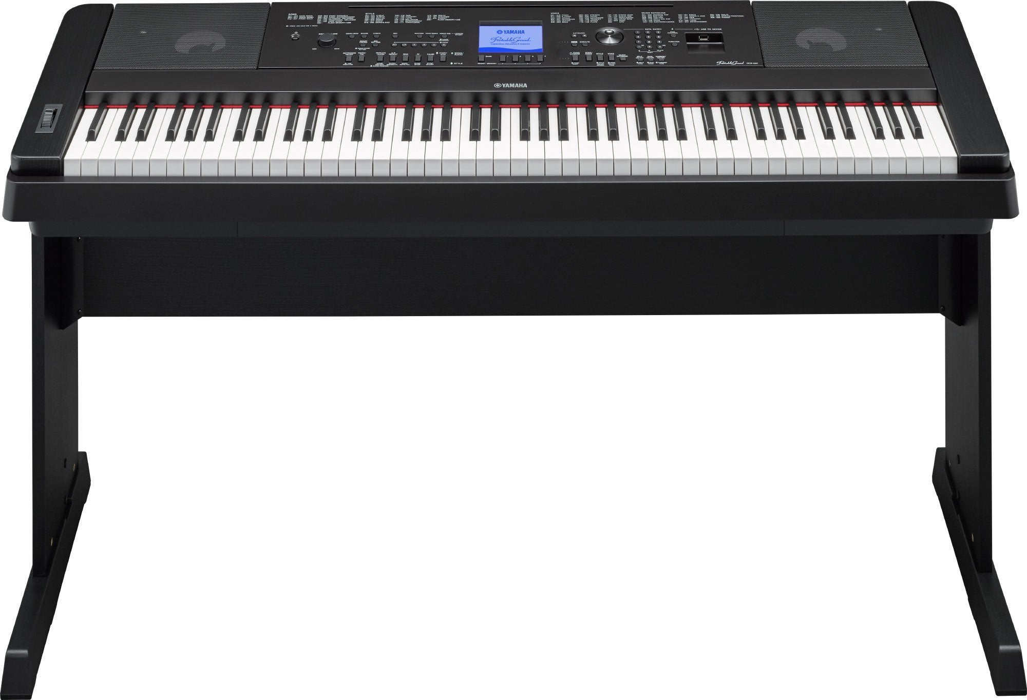 Yamaha DGX660WH 88-Key Weighted Digital Piano with Furniture Stand, White