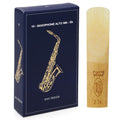 Alto Saxophone Reeds Strength 2.5, 10-Pack - Professional Quality Cane for Students & Beginners, Consistent Sound & Easy to Play, Includes Individual Case (Compatible with Alto Sax)