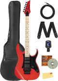 Ibanez RG550 RG Genesis Collection Electric Guitar - Road Flare Red Bundle with Gig Bag, Tuner, Strap, Cable, Austin Bazaar Instructional DVD, and Polishing Cloth