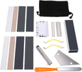 18PCS Guitar Luthier Tool Set, Guitar Maintenance Kit with Aluminum Fret File, String Height Ruler & Sandpaper Strips, for Electric Guitar, Bass, Ukulele, Banjo and